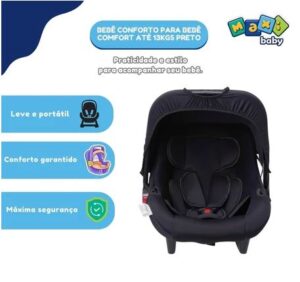 Bebê Conforto Para Bebê Comfort Até 13kg Preto Maxi