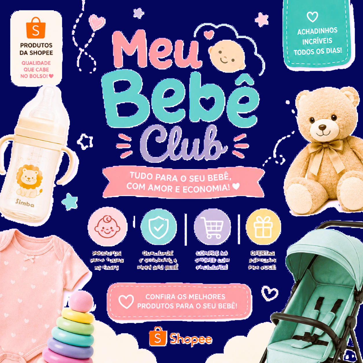 Meu Bebê Club: Os Melhores Produtos para Bebês