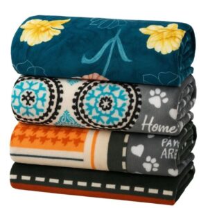 Conjunto Kit 10 Mantas Estampadas e Lisas