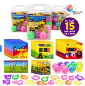 15 Maletinhas Transparentes com Cortadores