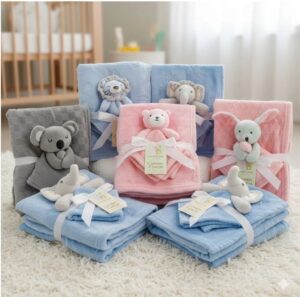 Manta Com Naninha Fofis Baby Cobertor Bebê
